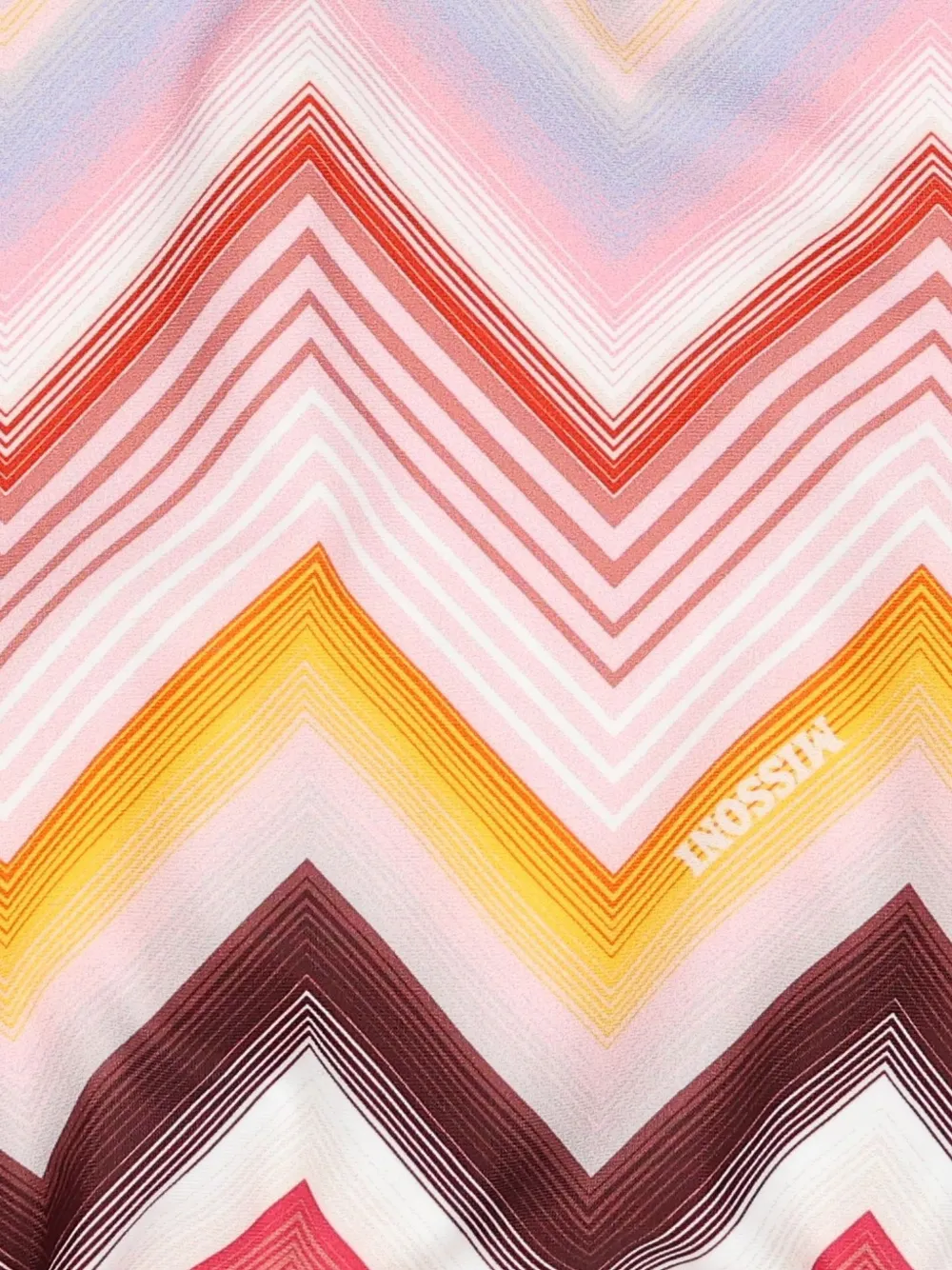Missoni Kids Badpak met zigzag-patroon en ruches Roze