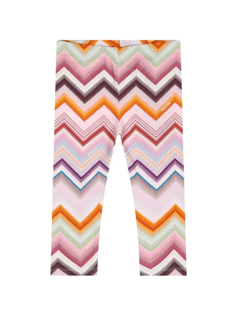 Missoni Kids zigzag-print leggings
