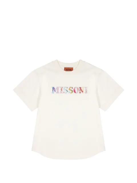Missoni Kids 로고 패치 티셔츠
