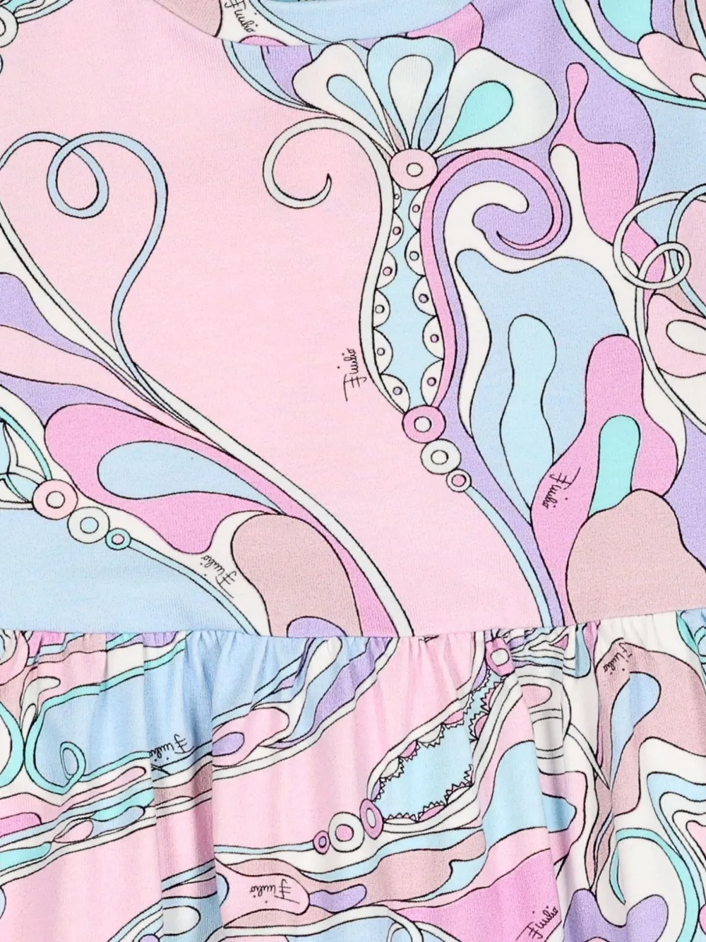 PUCCI Junior Jurk met abstracte print Roze