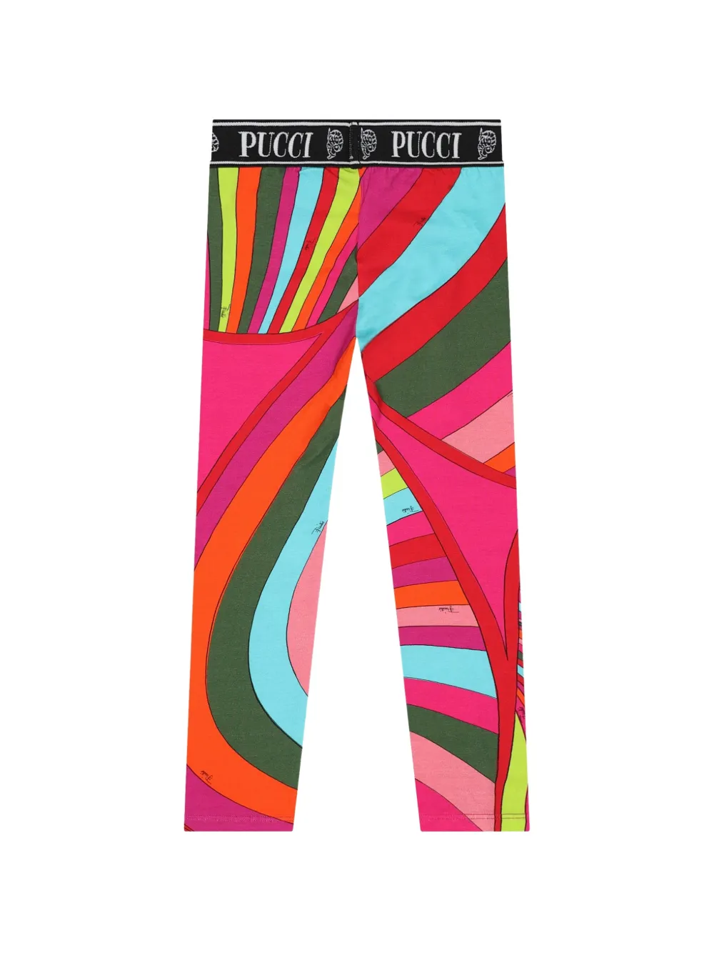 PUCCI Junior Legging met Iride-print en logo-tailleband Roze