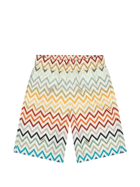 Missoni Kids zigzag-print swim shorts