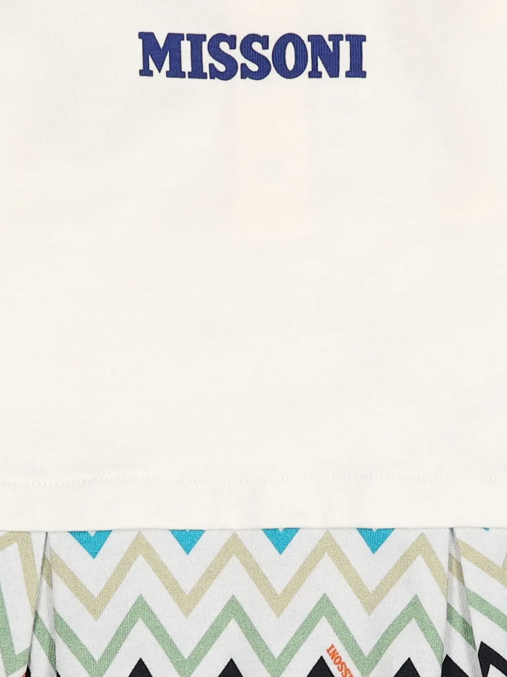 Missoni Kids Tweedeilige romperset met zigzag-print Wit