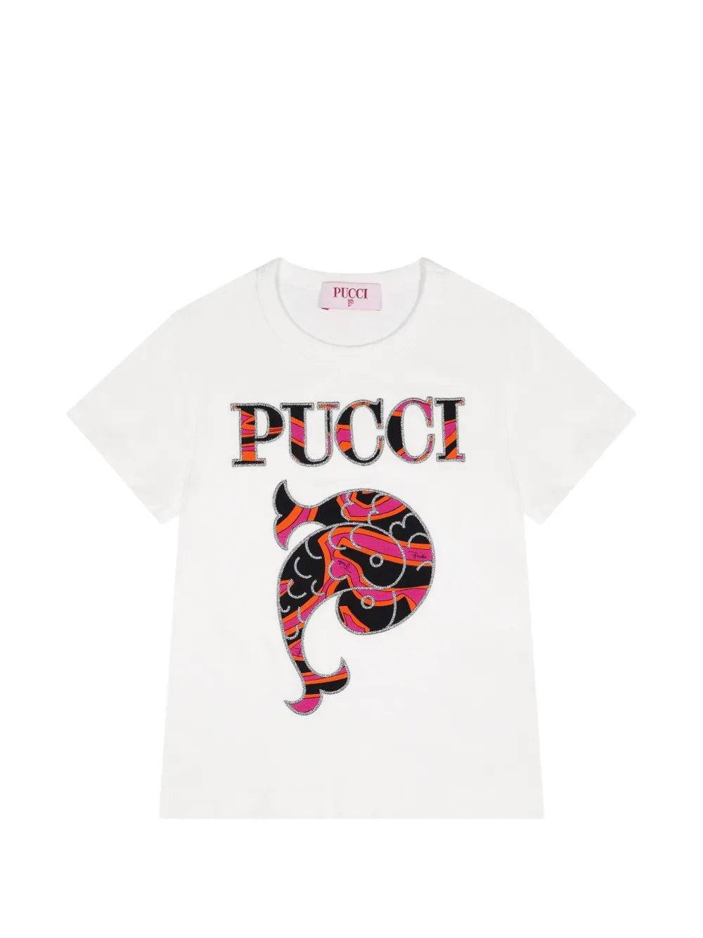 PUCCI Junior T-shirt con stampa - Bianco