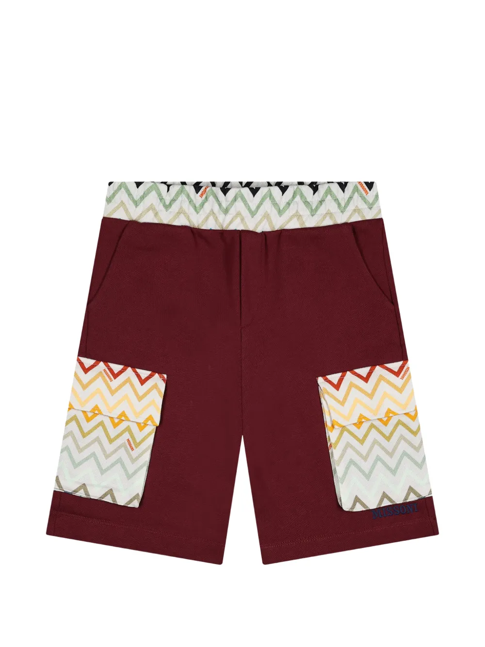 Missoni Kids Cargo corti con stampa - Rosso