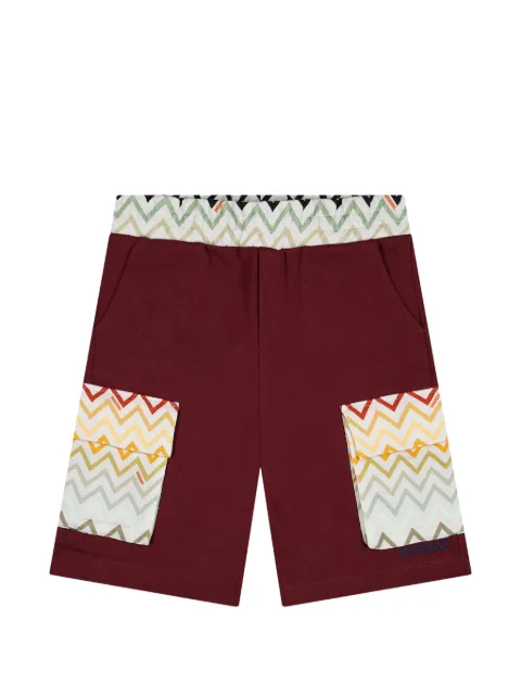 Missoni Kids zigzag-print cargo shorts