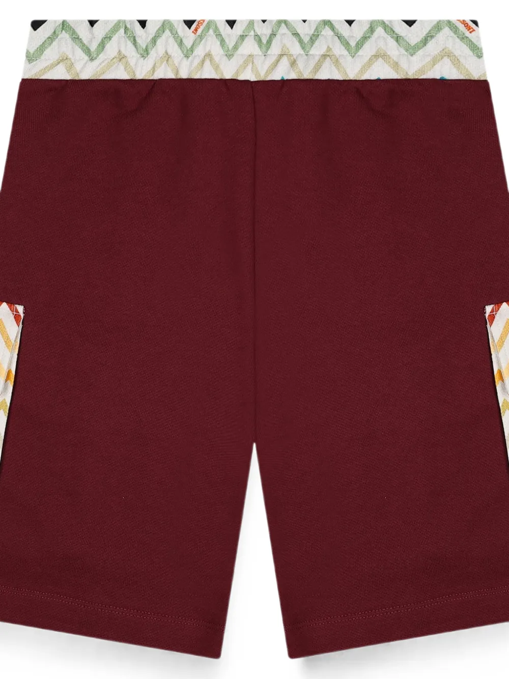 Missoni Kids Cargoshorts met zigzag-print Rood