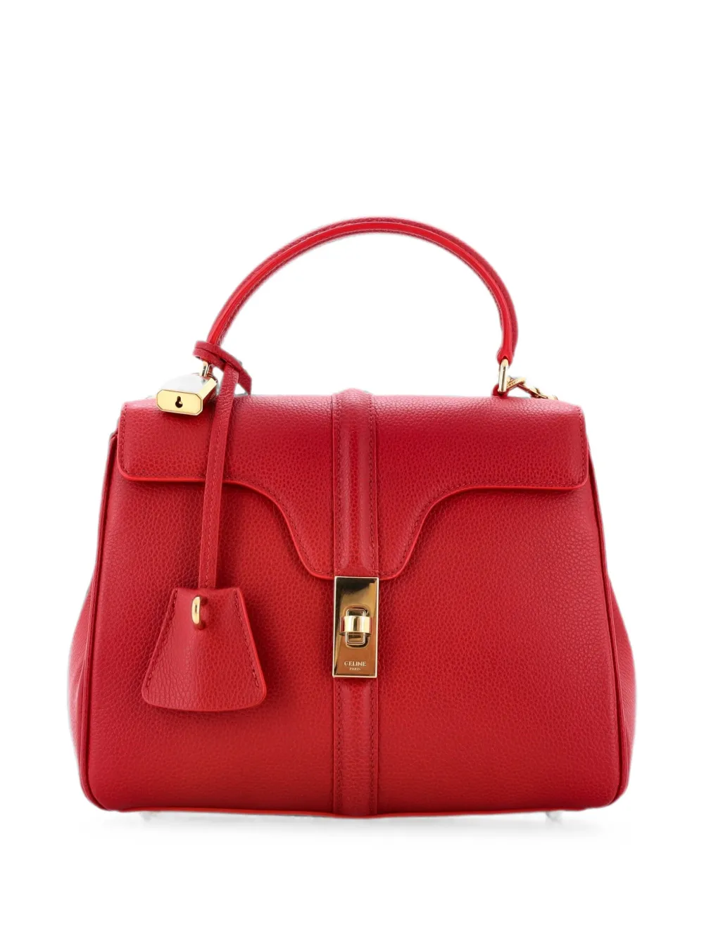 Celine Pre-Owned 16 Top Handle Bag Grained Calfskin Small satchel - Red