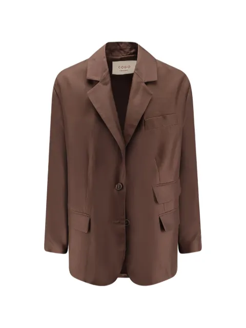 CO.GO loose-fit silk blazer