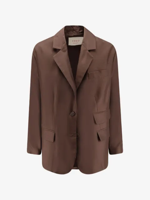 CO.GO loose-fit silk blazer
