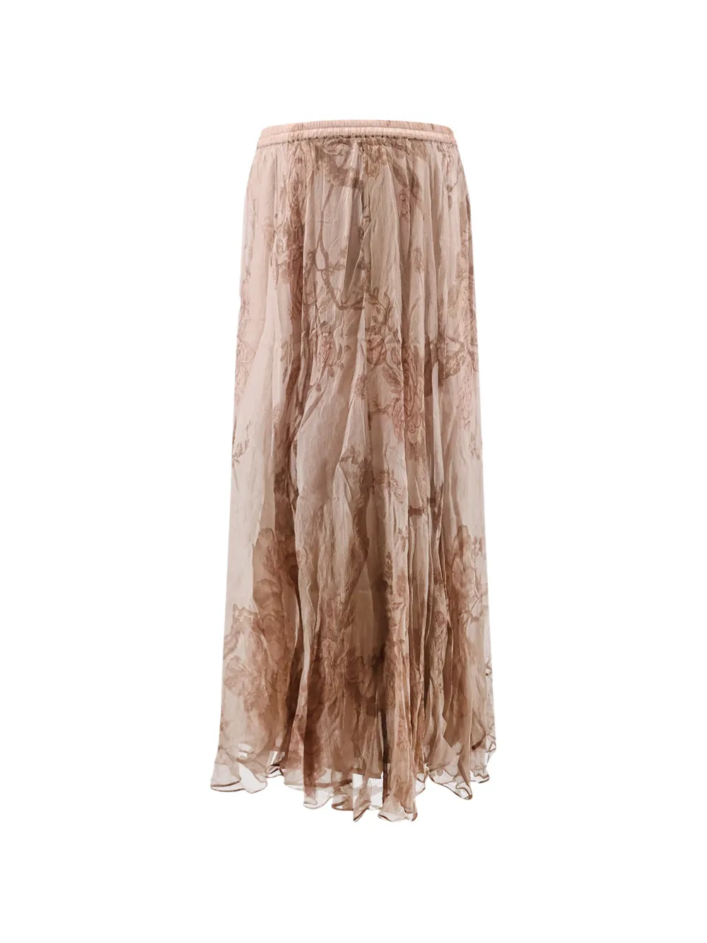 Mes Demoiselles Gigi floral-pattern maxi skirt - Toni neutri