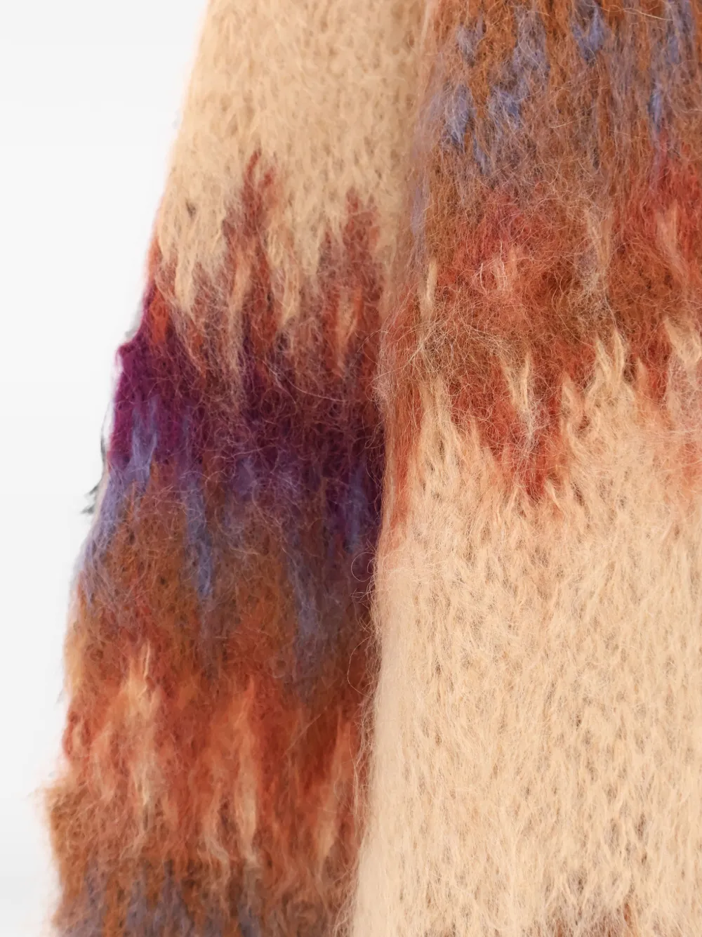 Mes Demoiselles Fadel vestjas met kleurverloop en open voorkant Beige