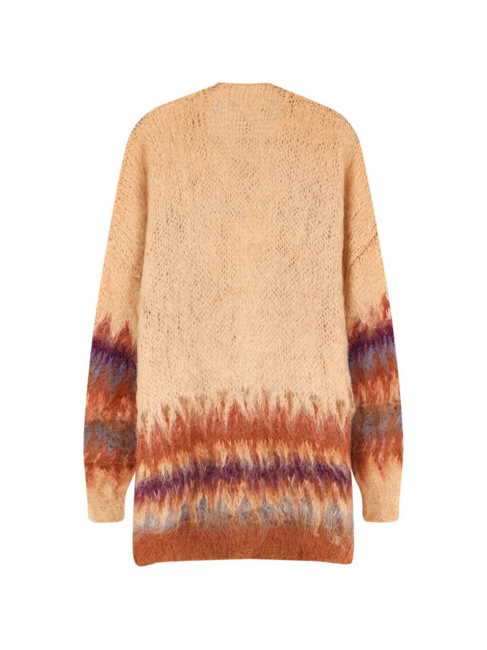 Mes Demoiselles Fadel vestjas met kleurverloop en open voorkant Beige