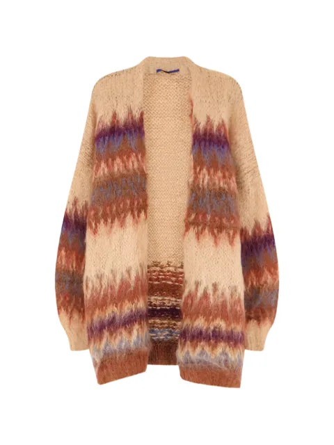 Mes Demoiselles Fadel gradient-effect open-front cardi-coat