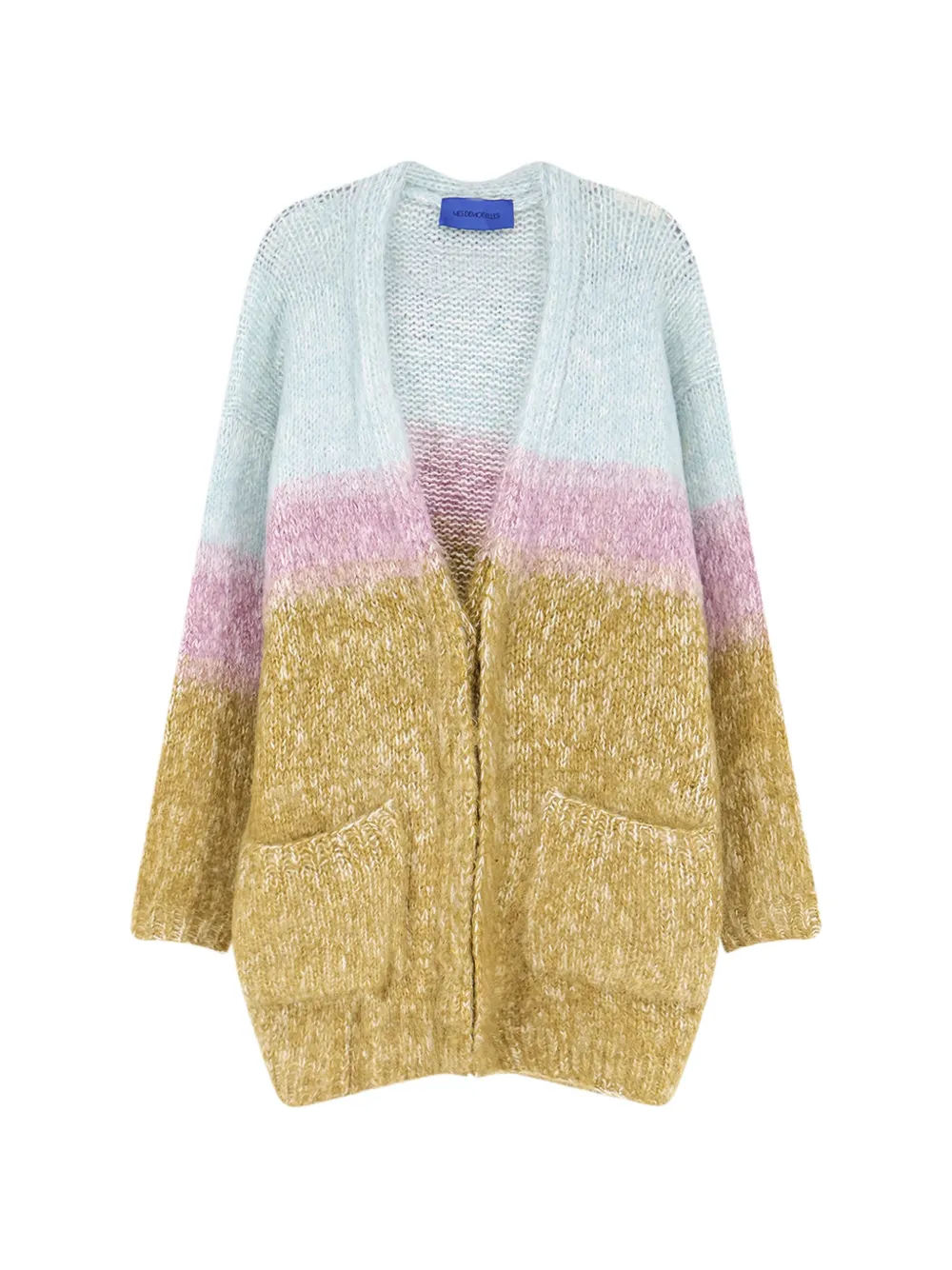 Mes Demoiselles Watela colour-block chunky-knit cardigan