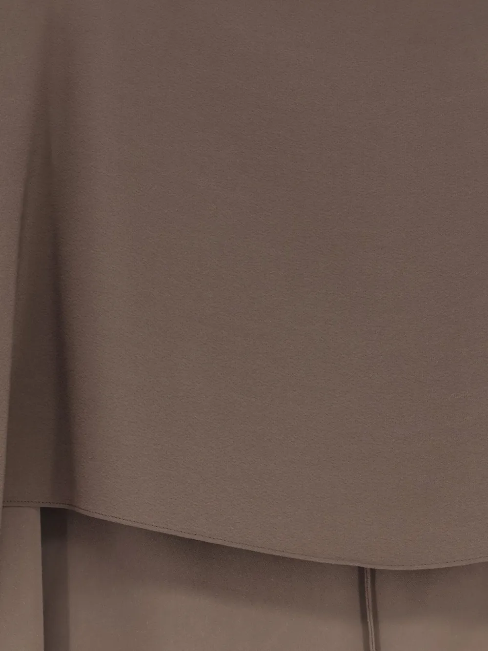 Alberta Ferretti Mouwloze blouse met gedrapeerde laag Bruin