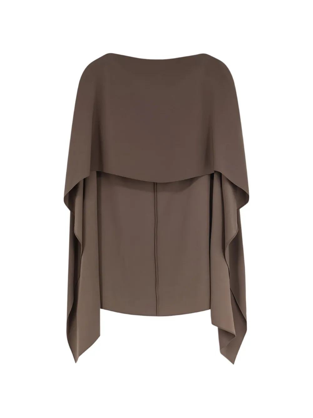 Alberta Ferretti draped-overlay sleeveless blouse - Marrone