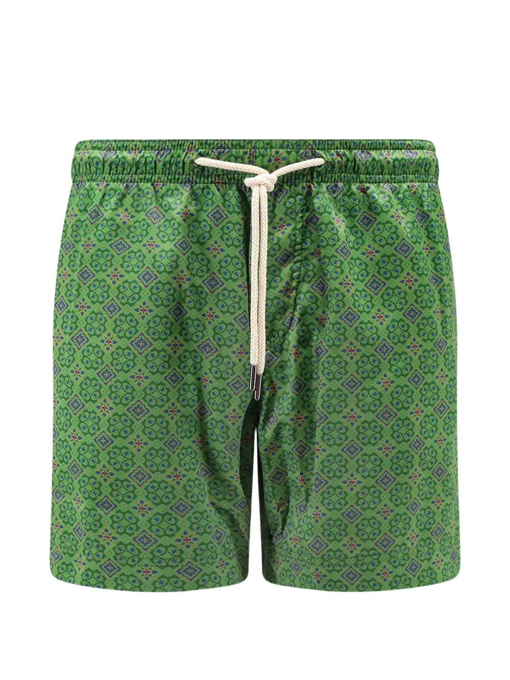 PENINSULA SWIMWEAR Capresa geometric-print swim shorts - Verde