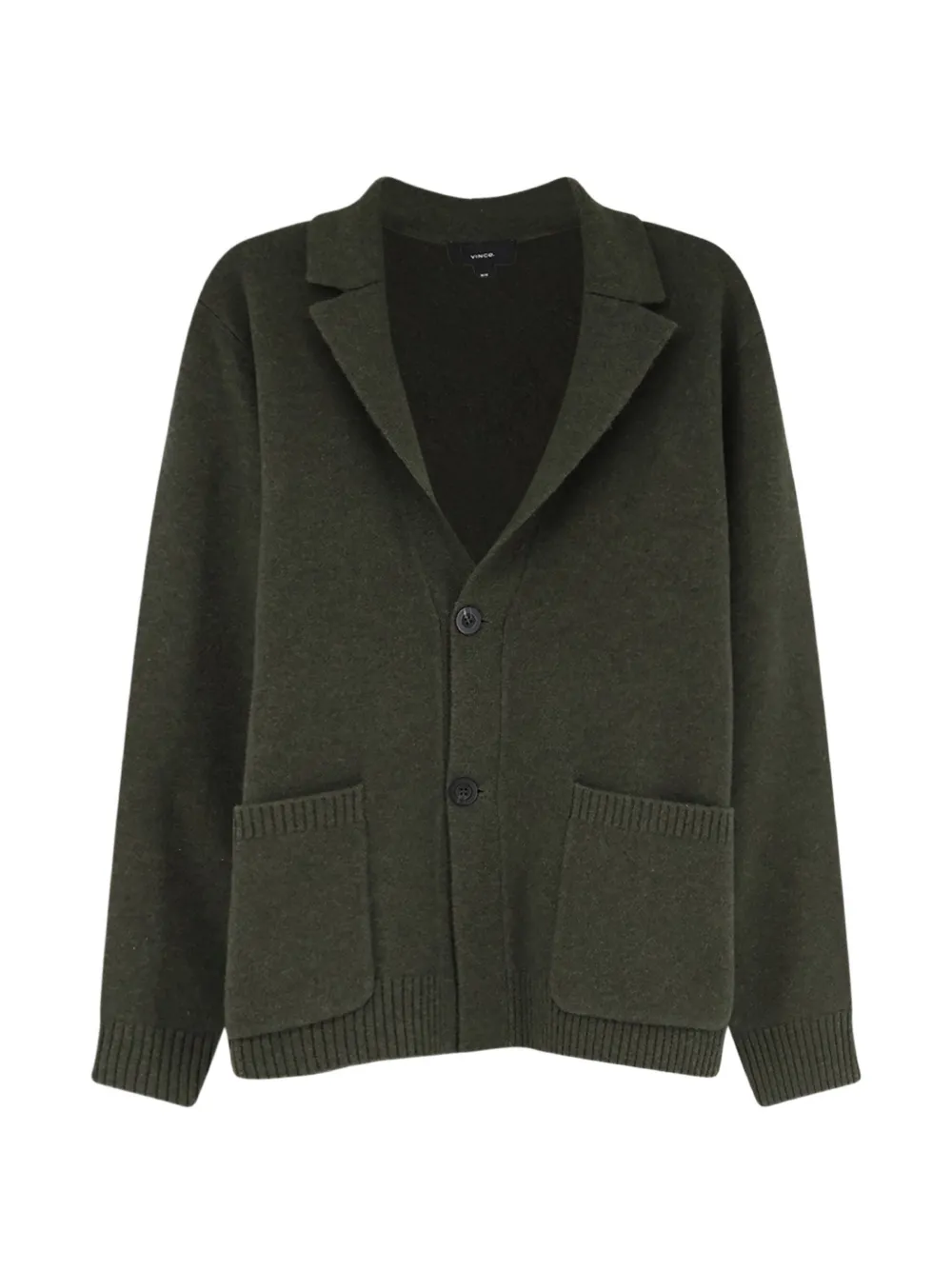 Vince button-fastening notched-lapel cardigan