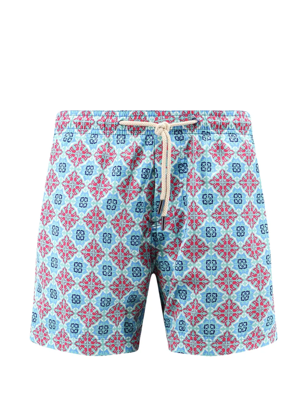 PENINSULA SWIMWEAR Panarea tile-print swim shorts - Blau