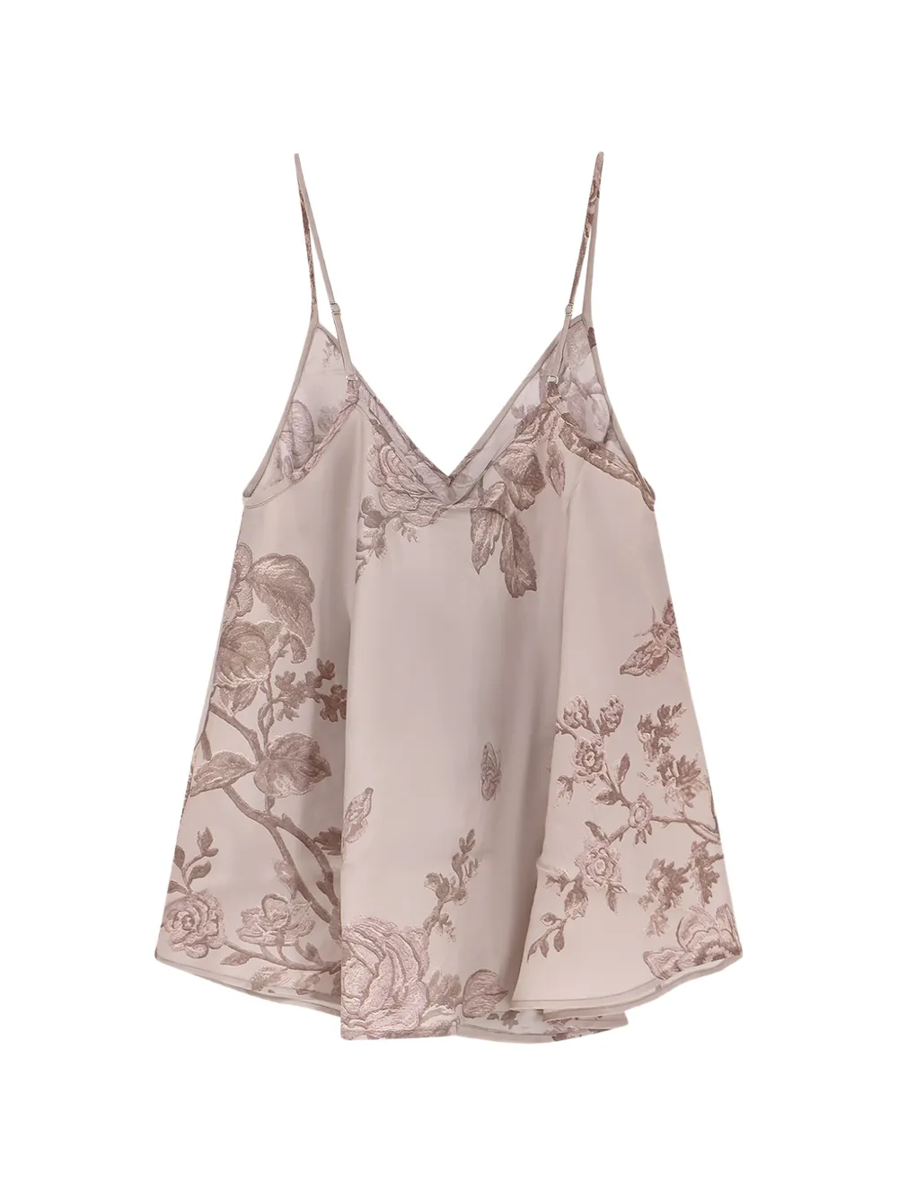 Mes Demoiselles Galo top met bloemen-patroon en V-hals Roze