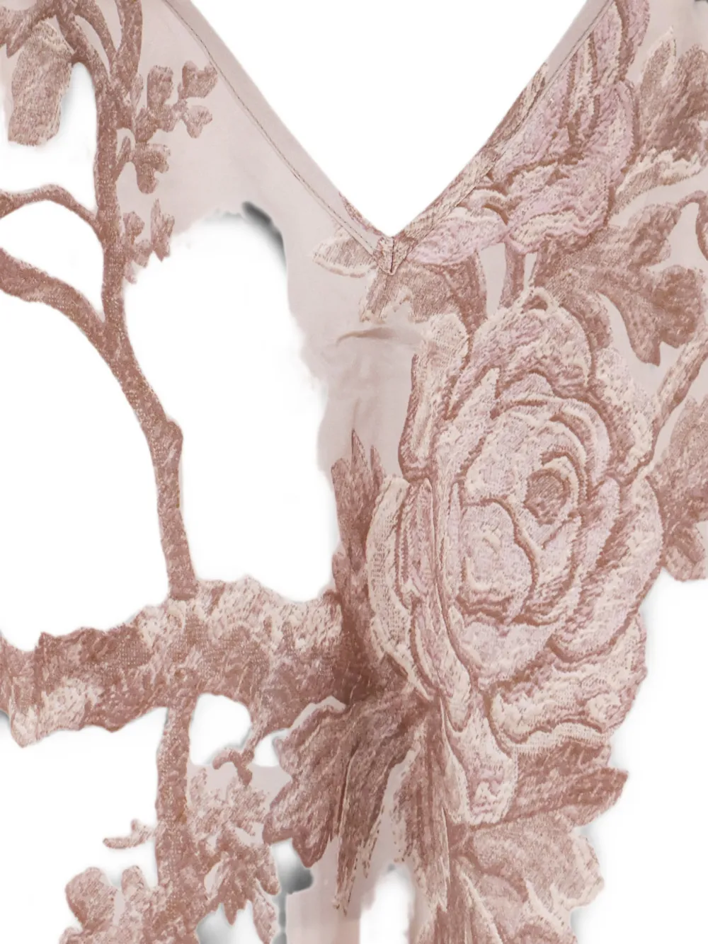 Mes Demoiselles Galo top met bloemen-patroon en V-hals Roze