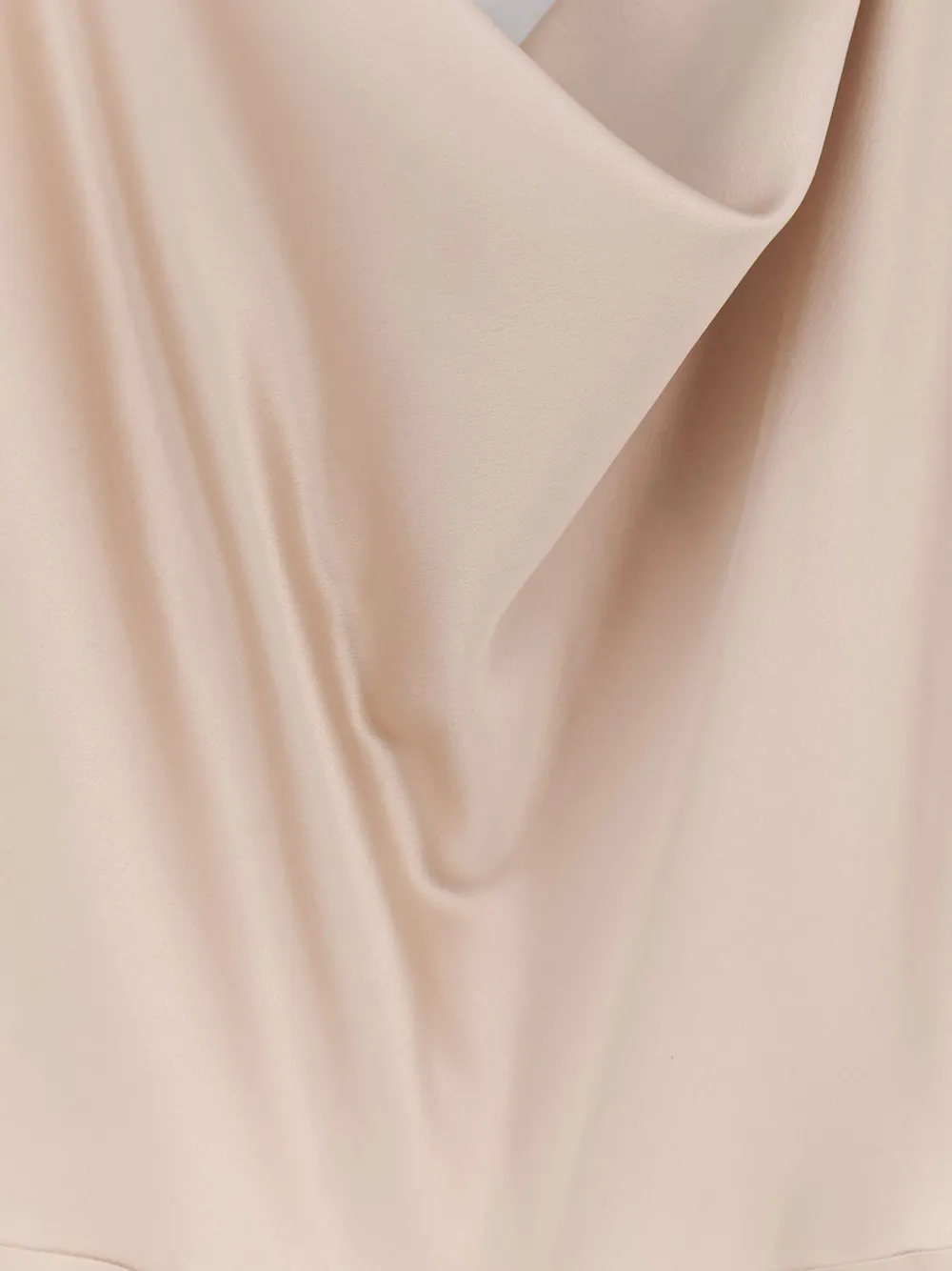 ACTUALEE Mouwloze maxi-jurk met satijnen tailleband Beige