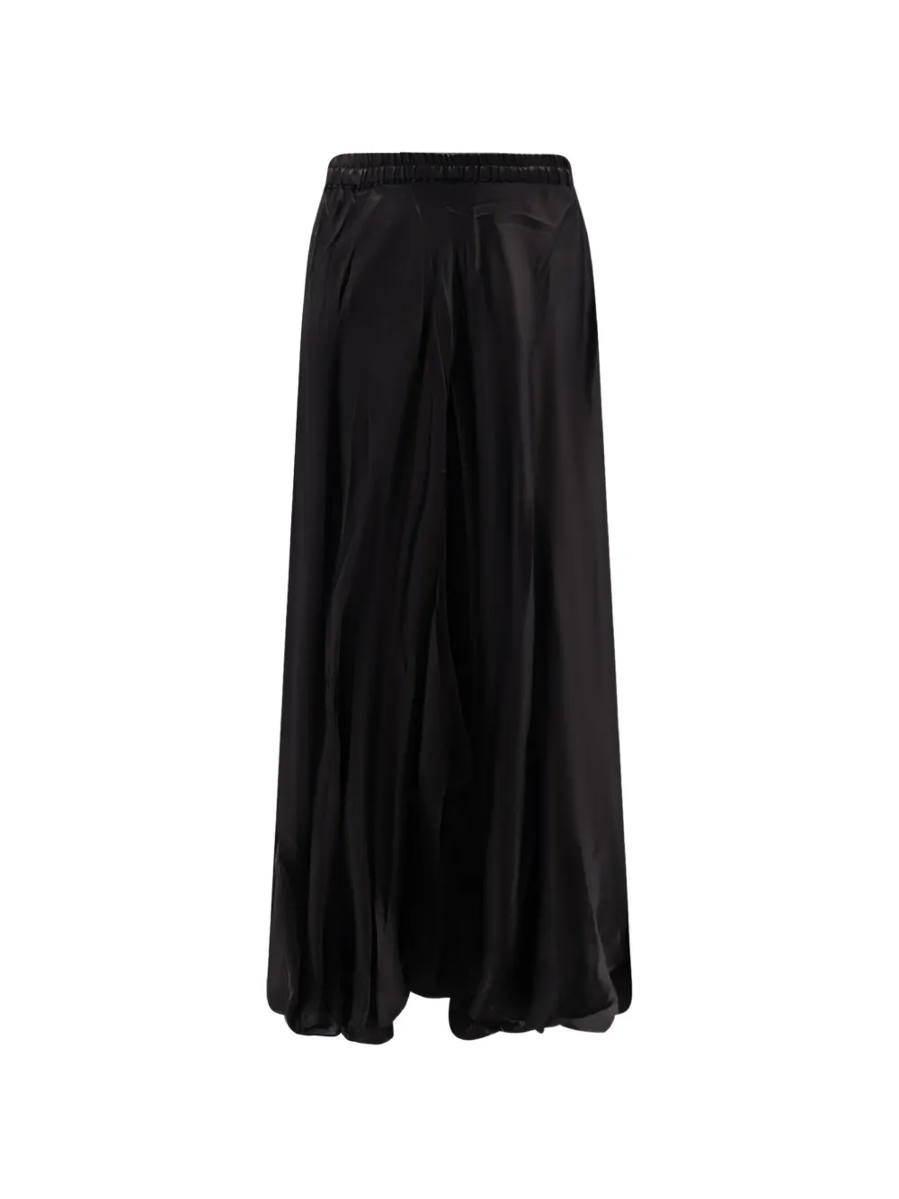 Mes Demoiselles Calista satin-effect maxi skirt - Nero