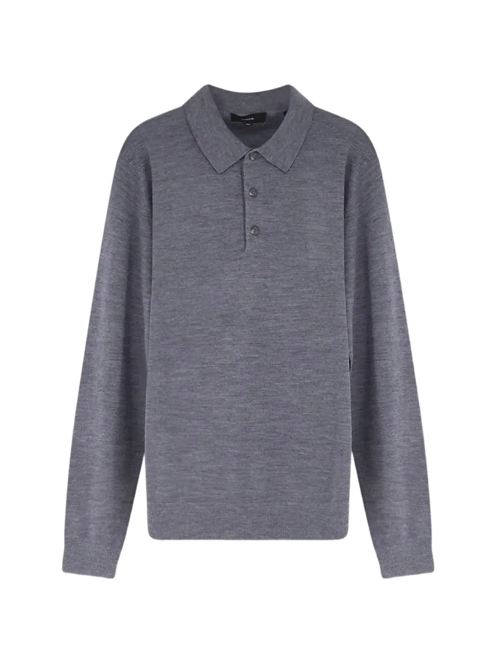 Vince polo-collar merino sweater
