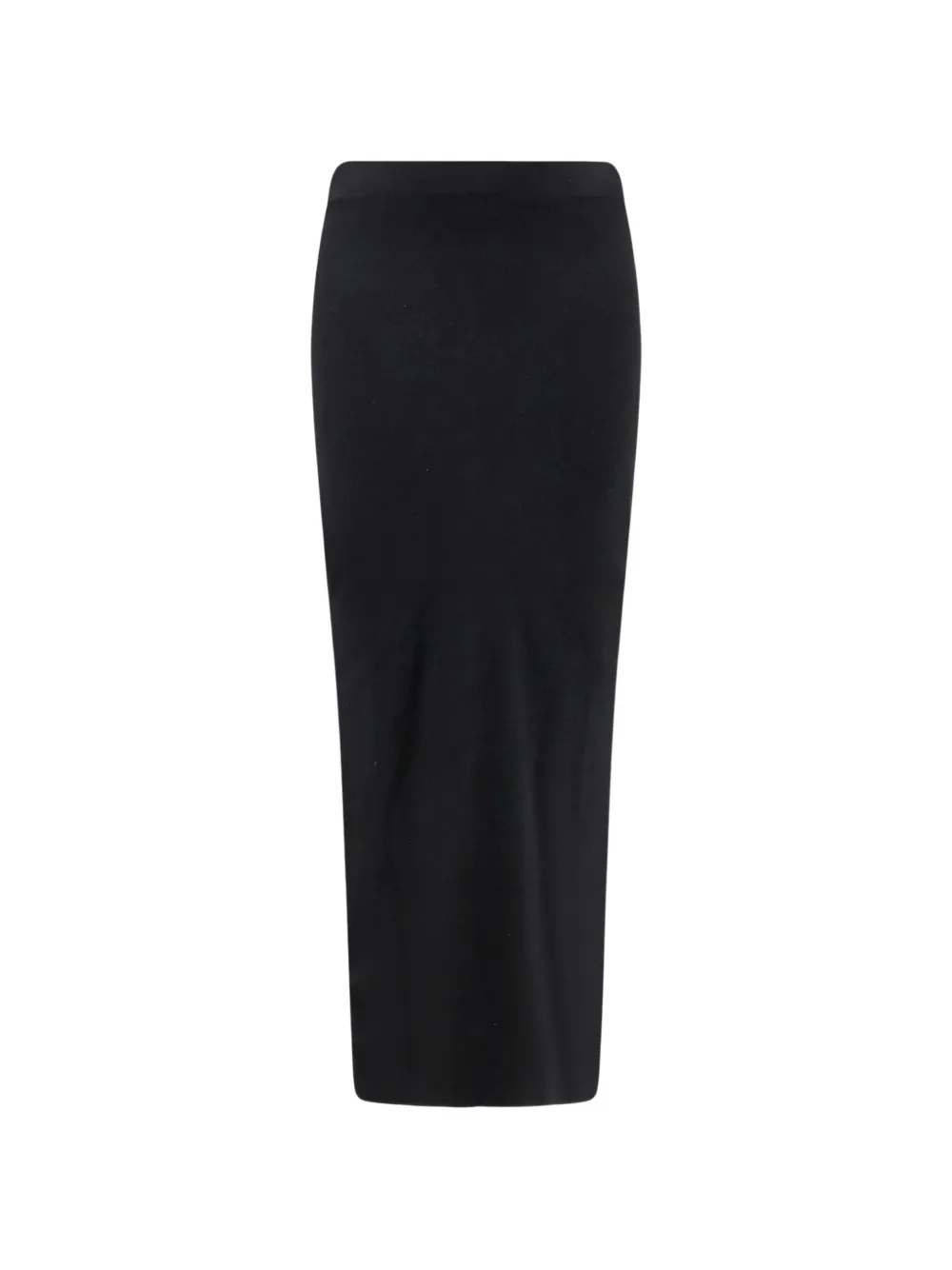Hevo elasticated-waistband back-slit maxi skirt - Schwarz