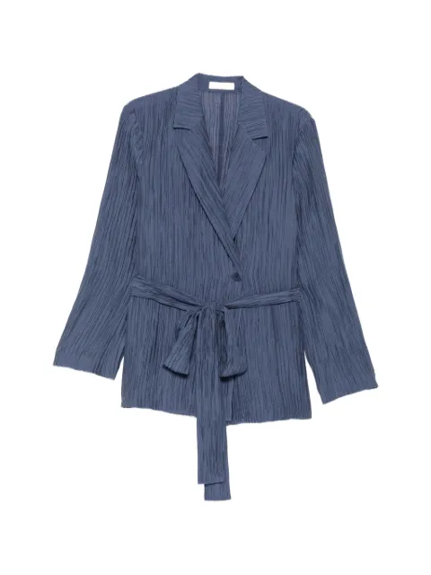 JOSEPH Nymph crinkle-finish belted blazer