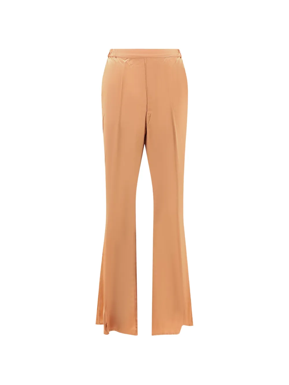 Mes Demoiselles elasticated-waist flared trousers - Orange