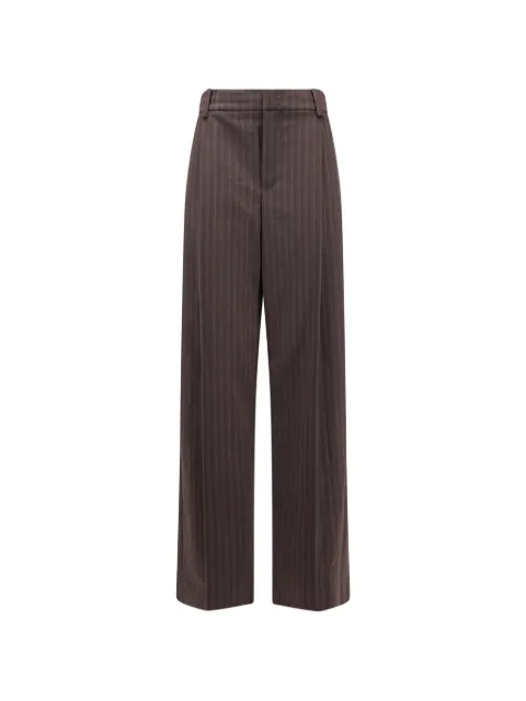 Vince pinstriped wide-leg trousers
