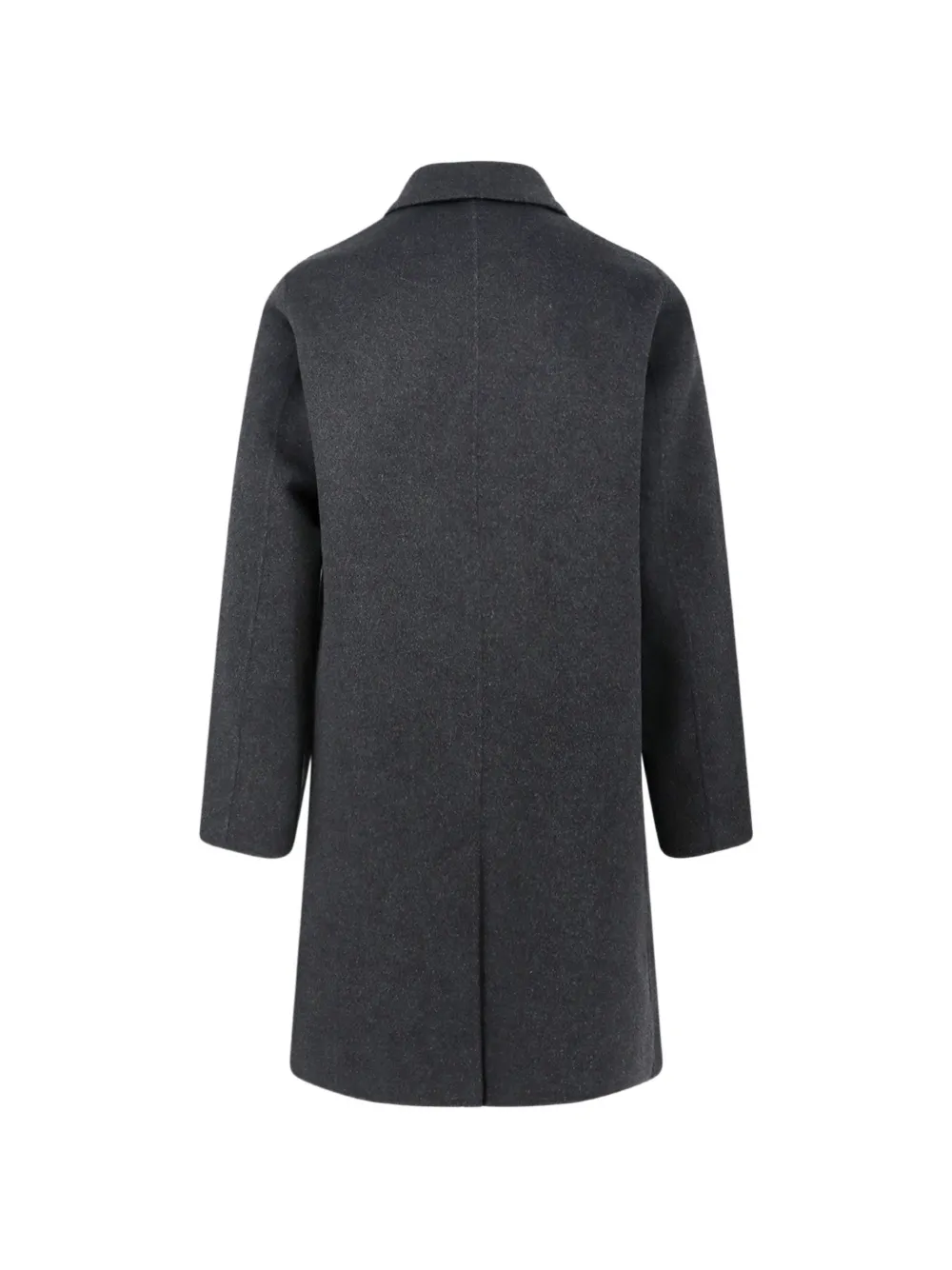 ASPESI concealed-fastening single-breasted coat Grijs