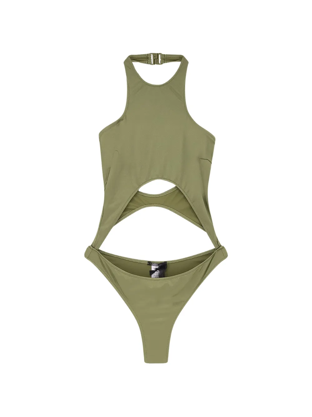 VENUJA cut-out halterneck swimsuit - Verde