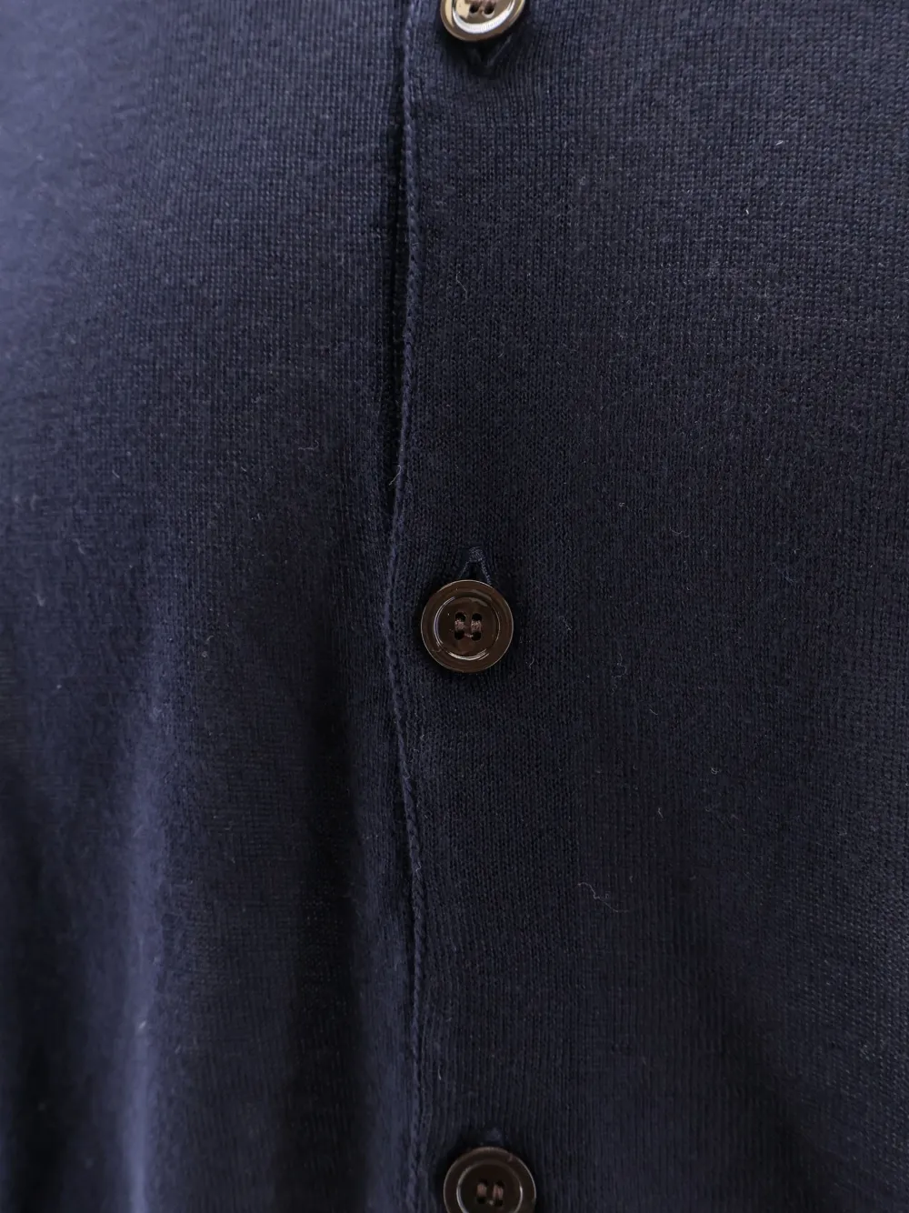 SEVEN GAUGE button-fastening long-sleeve cardigan Blauw