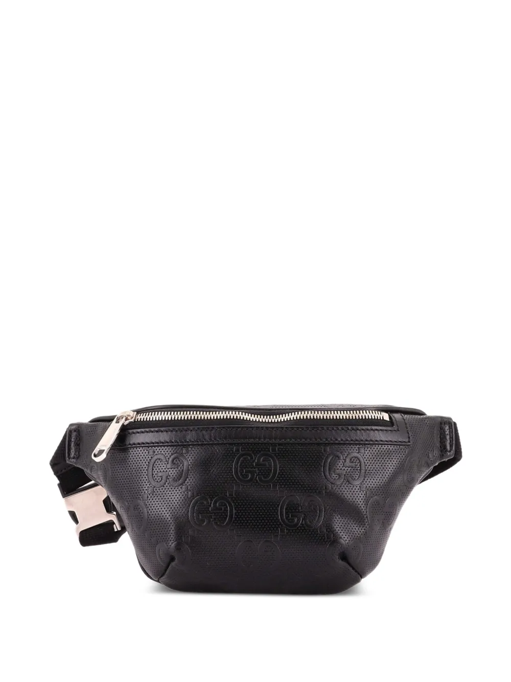 Gucci Pre-Owned GG Embossed Perforated Leather Small belt bag - Nero