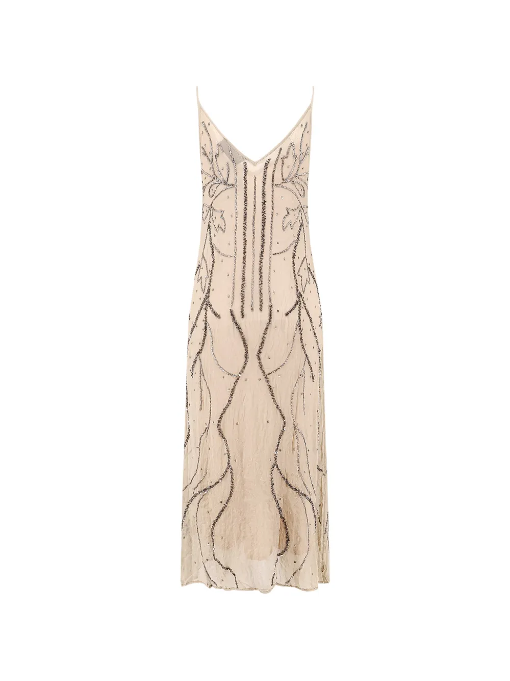 Mes Demoiselles Breny bead-embellished V-neck midi dress