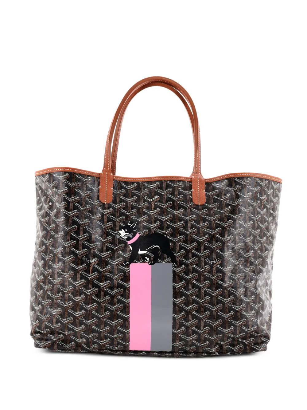 Goyard Pre-Owned Saint Louis PM Tote Bag aus beschichtetem Canvas mit Print - Schwarz