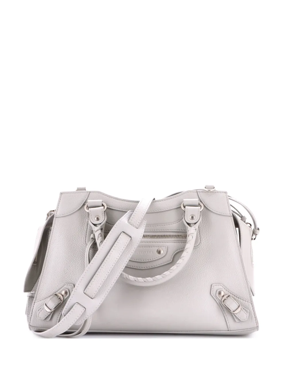 Balenciaga Pre-Owned Kleine Neo Classic City Tote Bag aus Leder - Grau