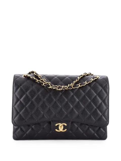 CHANEL Pre-Owned Classic Double Flap Bag Quilted Caviar Maxi shoulder bag