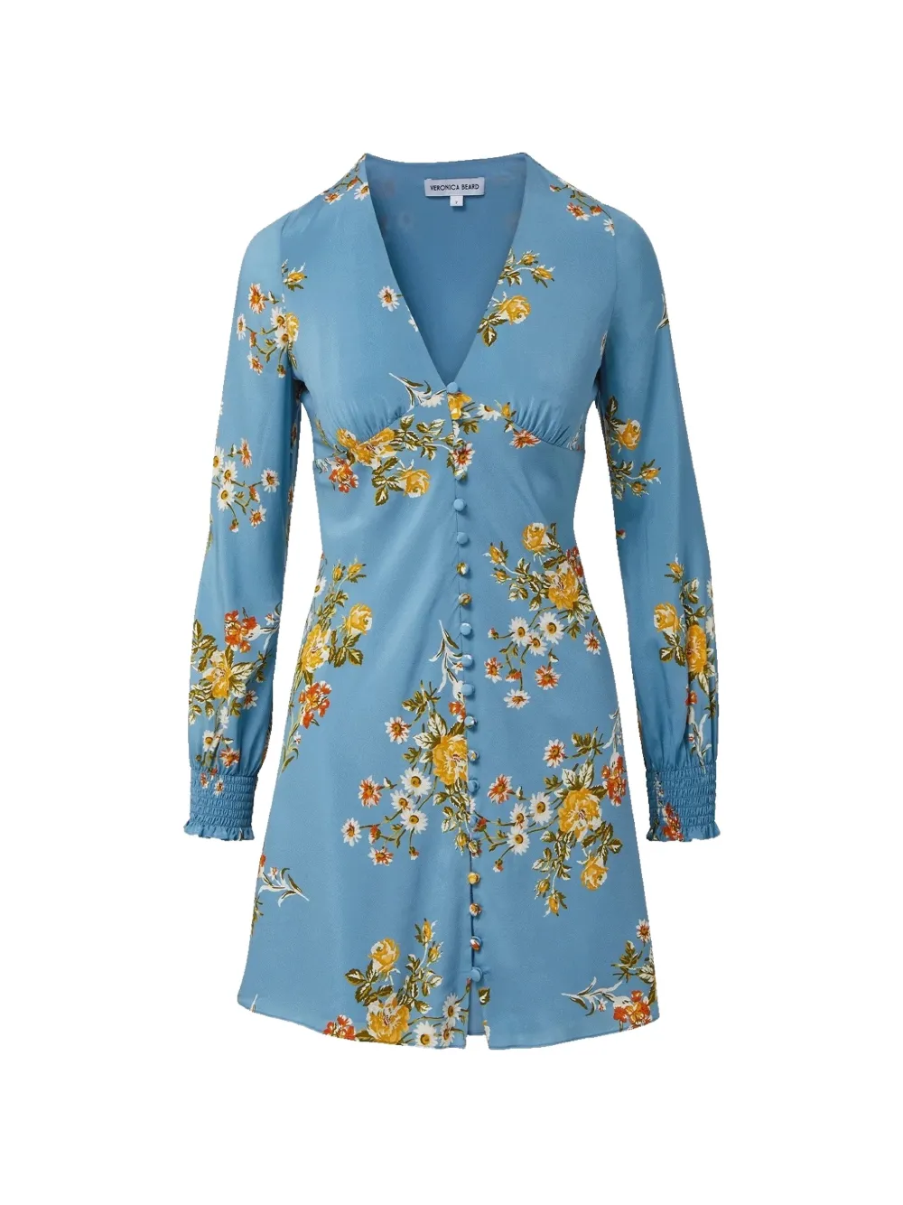 Veronica Beard Gabria mini-jurk met bloemenprint Blauw
