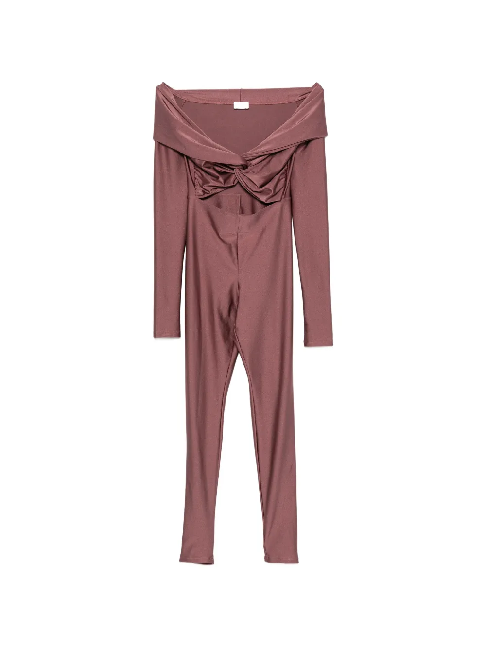 THE ANDAMANE cut-out twisted jumpsuit - Violett