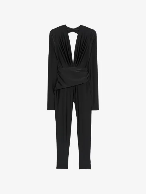 THE ANDAMANE plunging backless jumpsuit