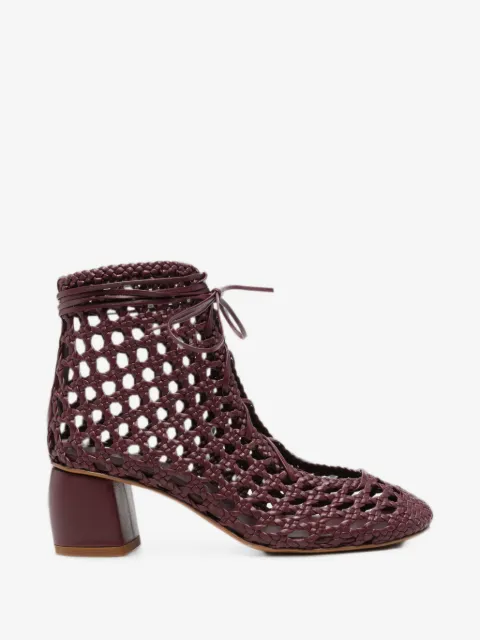 Forte Forte woven lace-up ankle boots