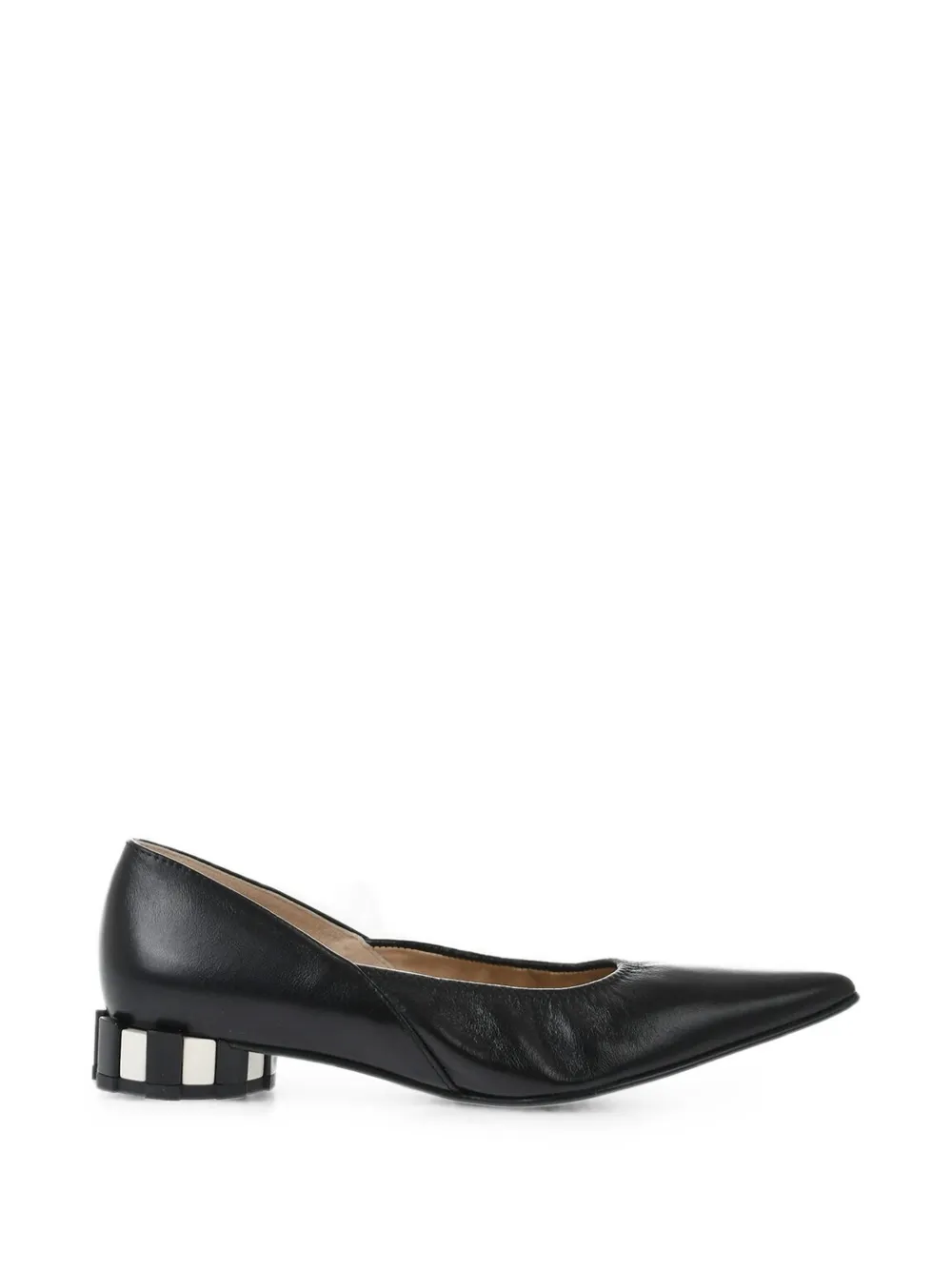 AMI Paris pointed-toe pleated shoes - Schwarz
