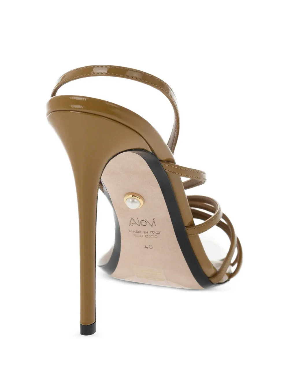 Alevì Benny patent-leather sandals Bruin