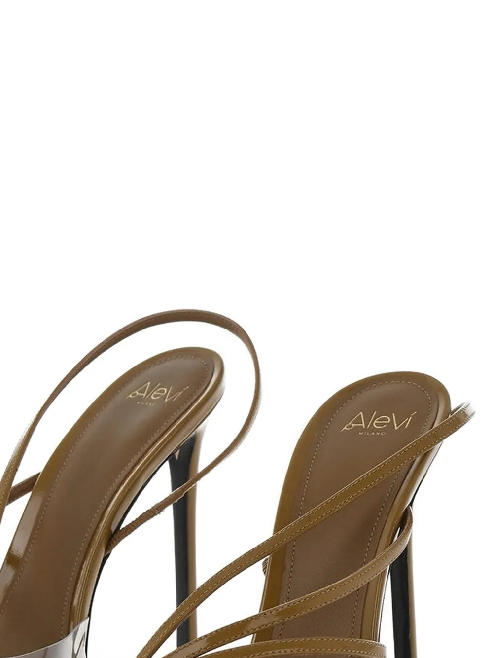 Alevì Benny patent-leather sandals Bruin