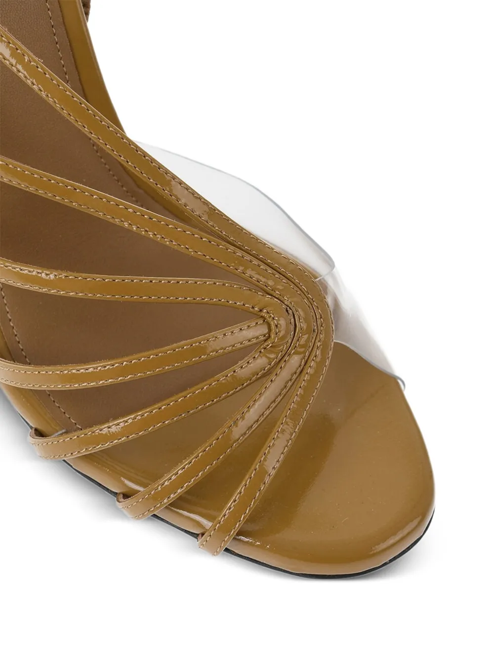 Alevì Benny patent-leather sandals Bruin