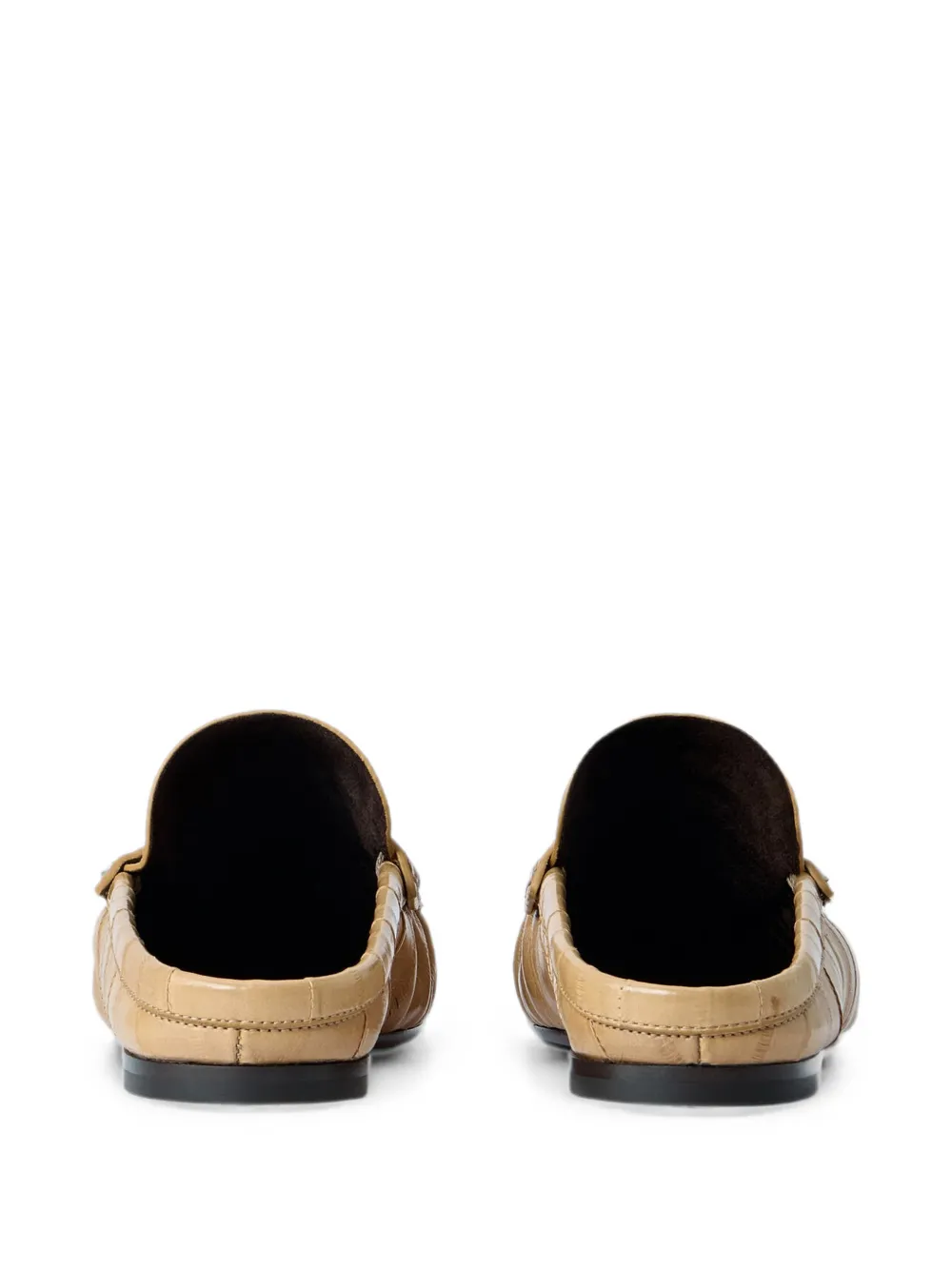 Saint Laurent Le Loafer mules in hagfish Beige